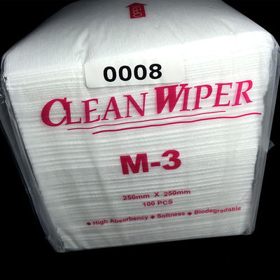 % 100 Polyester Temiz Oda Silme 4 Katlı Tüy Bırakmayan Temiz Oda M-3 Temizleme sileceği