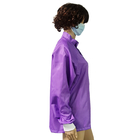 EPA İş Elbisesi ESD Güvenli Çıtçıtlı Laboratuvar Önlüğü Mor