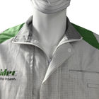 Lint Free Zipper Polyester Pamuk TC Kumaş İş Giysileri ESD Antistatik Ceket Lab için Ceket