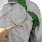 % 65 Polyester % 33 Pamuk % 2 Karbon Fiber Temizlik Oda Giysi Antistatik Laboratuvar Ceket
