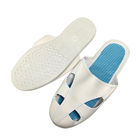Beyaz ESD Antistatik Çalışma Ayakkabıları 4 Delik PVC Sol+PU Üst Endüstriyel Çorap