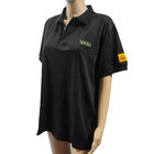 Temiz Oda Güvenlik İş Kıyafetleri Pamuk Karbon Elyafı ESD Anti Statik Polo Tişörtü