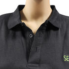 Temiz Oda Güvenlik İş Kıyafetleri Pamuk Karbon Elyafı ESD Anti Statik Polo Tişörtü