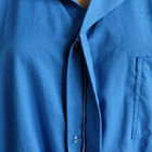 ESD toz geçirmez elbise Spandex Manşet Tozsuz Polyester Lint Serbest Lab Temizlik için Smock