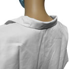 Toz geçirmez ESD Çalışma Giysileri Spandex Manşet Polyester Lint Free Laboratuvar Smock Cleanroom için