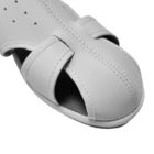 Temiz Oda Çalışmaları Dört Delik Tasarımı Giyin Tozsuz Beyaz PU Antistatik ESD Ayakkabıları