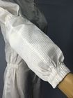 Bir Boyut ESD Güvenli Giyim Anti Statik Kollu Stoktaki Tüm 5mm Şerit Izgarasına Uyar