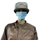 Temiz Oda Elektronik Çalışma Mavi TC Polyester Pamuklu Şapka ESD Antistatik Şapka