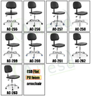 Ergonomik Laboratuar Ofisi Temiz Oda için 360 ° Döner ESD Anti Statik Sandalye PU