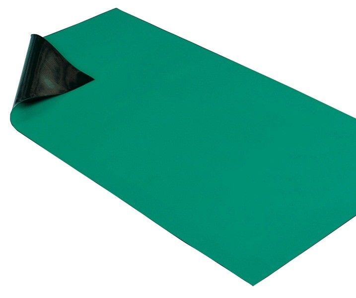Yesil Mavi Siyah Gri Esd Kaucuk Mat Anti Statik Calisma Alani Tablo Kat