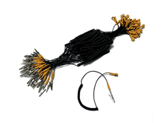 Siyah Sarı 1.8m ESD topraklama kablosu temiz oda için