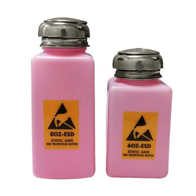 Solvent için 4OZ 6OZ 8OZ Pembe Anti Statik Güvenli ESD Dağıtıcı Şişe