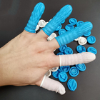 Temiz Oda Tek Kullanımlık Nitril Parmak Karyolası Mavi Beyaz