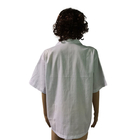 Temiz Oda ESD Antistatik İçin 2.5mm Gird T-Shirt Endüstriyel İş Elbiseleri