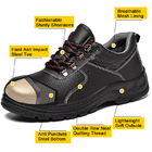 Erkek Darbe Önleyici, Delinme Önleyici ESD Güvenlik Ayakkabıları Antistatik, Nefes Alabilir