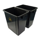 Siyah Plastik Antistatik Elektrostatik Temiz Oda Alet Kutusu Çöp Kovası / ESD Atık Kutusu