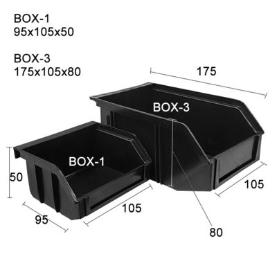 Elektronik için endüstriyel kullanım için Lint Free ESD Parts Storage Bin