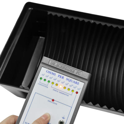 Temiz Oda Laboratuvarı SMT PCB Arc Ring ESD Plastik Tepsiler Kutusu 26 Slot Depolama Rack Ekleme Tablosu Antistatik Tepsiler