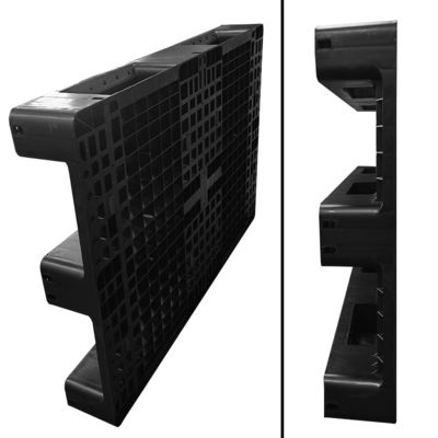 Endüstri için 1200*800*140mm ESD Yükleme Siyah Plastik Elektronik Palet