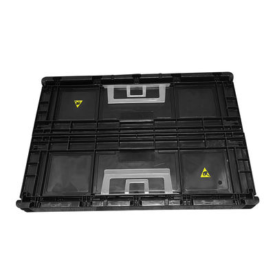 Katlanabilir Elektronik Bileşenler Konteyner Kutusu Antistatik Kutu Kutusu Bin Pallets Plastik PCB ESD Depolama Kutusu