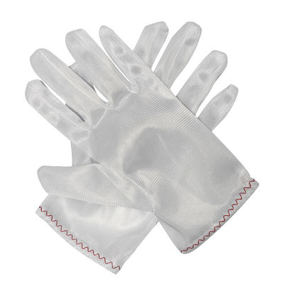 Temiz oda Polyester Çalışma Eldivenleri Beyaz Tozsuz Eldivenler 100% Polyester Eldiven
