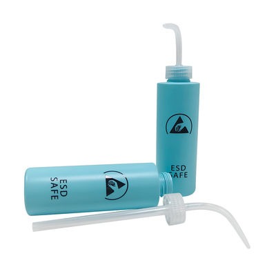 500ml ESD Antistatik Yıkama Şişesi Plastik Squeeze TipiAlkol dağıtıcısı ESD Güvenli Alanı için Anti-Statik Yapıştırıcı