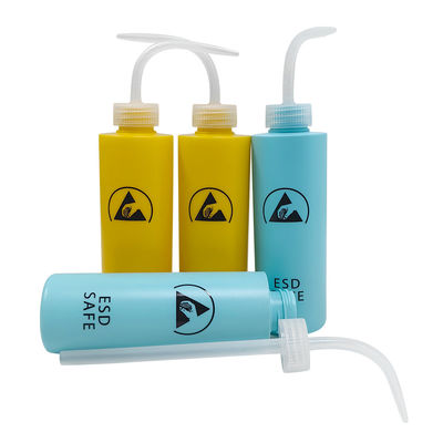 500ml ESD Antistatik Yıkama Şişesi Plastik Squeeze TipiAlkol dağıtıcısı ESD Güvenli Alanı için Anti-Statik Yapıştırıcı