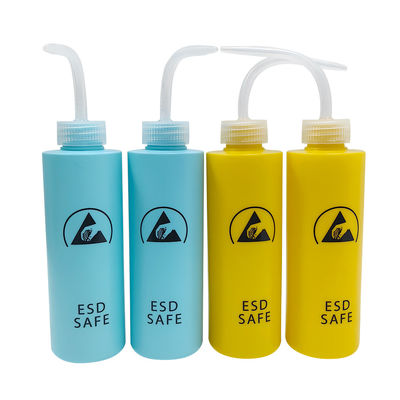500ml ESD Antistatik Yıkama Şişesi Plastik Squeeze TipiAlkol dağıtıcısı ESD Güvenli Alanı için Anti-Statik Yapıştırıcı