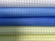 Temiz Oda ESD Kumaş Dokuma Polyester Kumaşlar 5mm Izgara Beyaz Mavi Sarı Renk