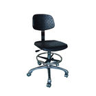 Ağırlık Kapağı 300LBS EPA ESD Güvenli Sandalyeler Statik Dağıtıcı Çalışma Koltuğu, Alüminyum Tekerlekli