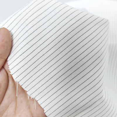 5 mm Çizgi 65%Polyester 34%Vicose 1%Karbon Fiber Antistatik Kumaş Temiz Oda ESD Kumaş Antistatik Kumaş Kumaş