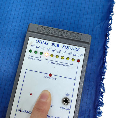 100D Yapıştırıcı ESD Antistatik Çizgili İpek Kumaşı Kendine Yapıştırıcı Poliester Ağı Anti-Statik Kumaş