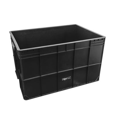 800*400*230mm İletici Dönüşüm Kutusu Plastik ESD Elektronik Parça Kutusu Siyah Anti-Statik Kutusu