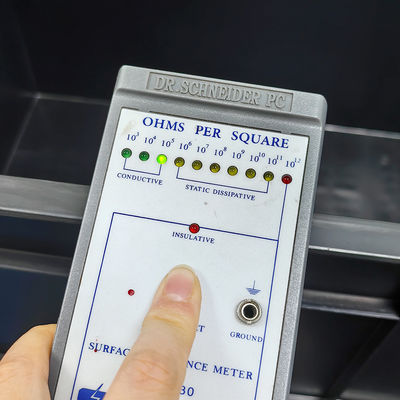 800*400*230mm İletici Dönüşüm Kutusu Plastik ESD Elektronik Parça Kutusu Siyah Anti-Statik Kutusu