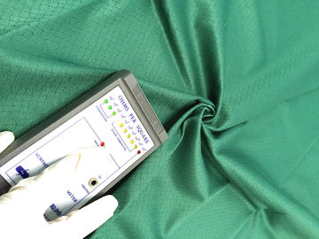 Koyu Yeşil 135 GSM Anti Statik Kumaş ESD Örme Polyester 6mm Elmas Desen