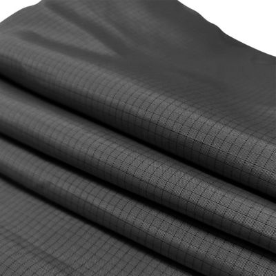 Siyah 4 mm ızgara % 33 pamuk % 2 karbon lif antistatik TC kumaş ESD çalışma giysileri için