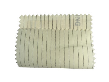Tozsuz ESD Kumaş 5mm Şerit 100D X 100D Workwear ESD Kapağı İçin Dokuma Dimi