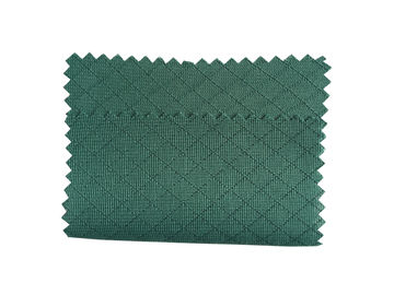 Koyu Yeşil 135 GSM Anti Statik Kumaş ESD Örme Polyester 6mm Elmas Desen