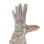 M / L Kaymaz Palmiye Anti Statik Eldivenler 10mm Polyester Çizgili El Sırtlı
