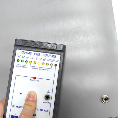 ESD Gri PVC Masa Yastığı Antistatik Yastık, Antistatik Alan için Düğme