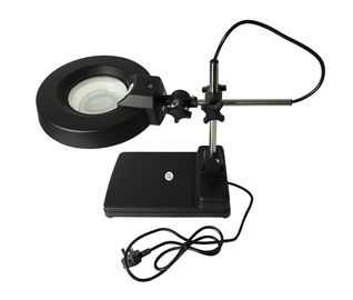ESD Güvenli Floresan Aydınlatmalı Büyüteç Lambası Masaüstü Lens T9 22 Watt