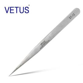 Metal Renkli ESD Olmayan Güvenli Aletler VETUS Hassas Paslanmaz Çelik Cımbız