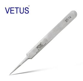 Metal Renkli ESD Olmayan Güvenli Aletler VETUS Hassas Paslanmaz Çelik Cımbız