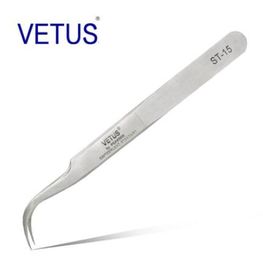 Metal Renkli ESD Olmayan Güvenli Aletler VETUS Hassas Paslanmaz Çelik Cımbız