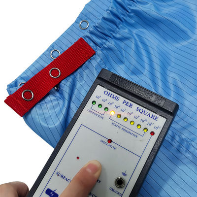 Temiz oda Mavi Anti-Statik İş Çizmesi 5MM Şeritli ESD Kumaş Uzun Çizmeler