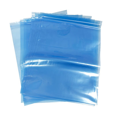 Mavi PE ESD Zip Lock Koruyucu Çanta Temiz Oda Paketleme Küçük ve Orta Boyutlu Elektronik Bileşenler