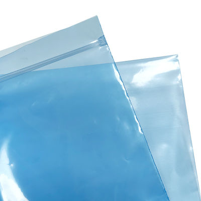 Mavi PE ESD Zip Lock Koruyucu Çanta Temiz Oda Paketleme Küçük ve Orta Boyutlu Elektronik Bileşenler