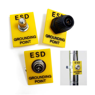 ESD Dünya Tesisi 1x10mm Stud Sarı Yerleştirme Soketi