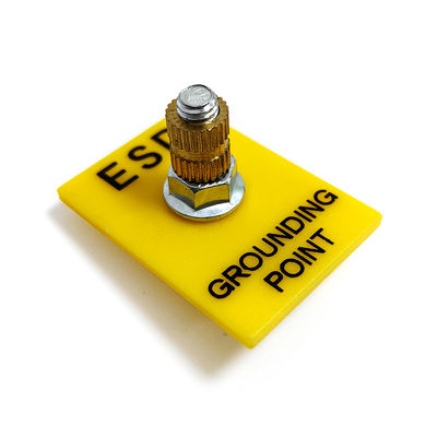 ESD Dünya Tesisi 1x10mm Stud Sarı Yerleştirme Soketi