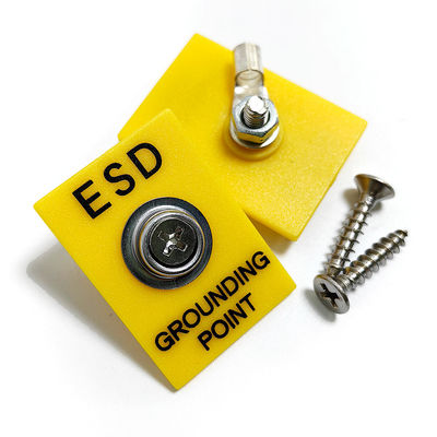 ESD Dünya Tesisi 1x10mm Stud Sarı Yerleştirme Soketi